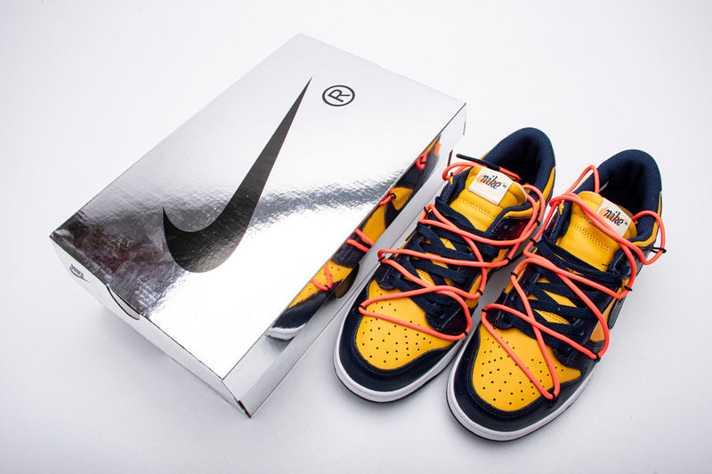 OFF WHITEx Nike Dunk SB Low White Michigan