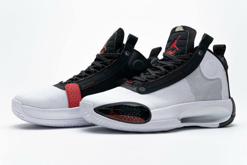 Air Jordan 34 XXXIV PF White Black Red