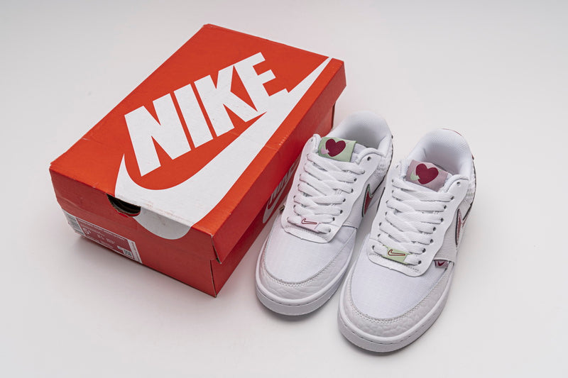 Nike Court Vision LO PRM White Noble Red