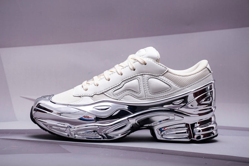 adidas X Raf Simons Ozweego Cream White Silver Metallic