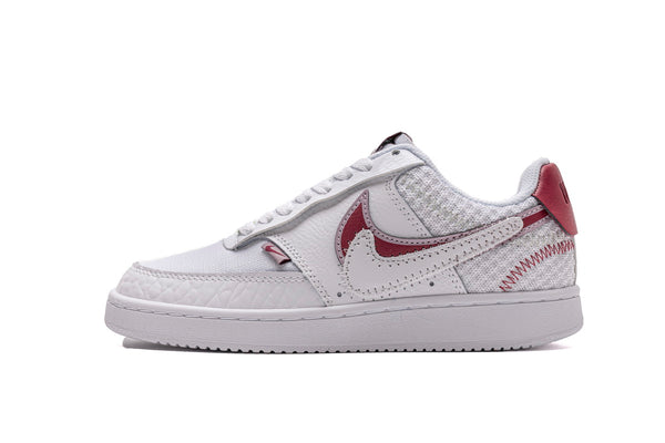 Nike Court Vision LO PRM White Noble Red