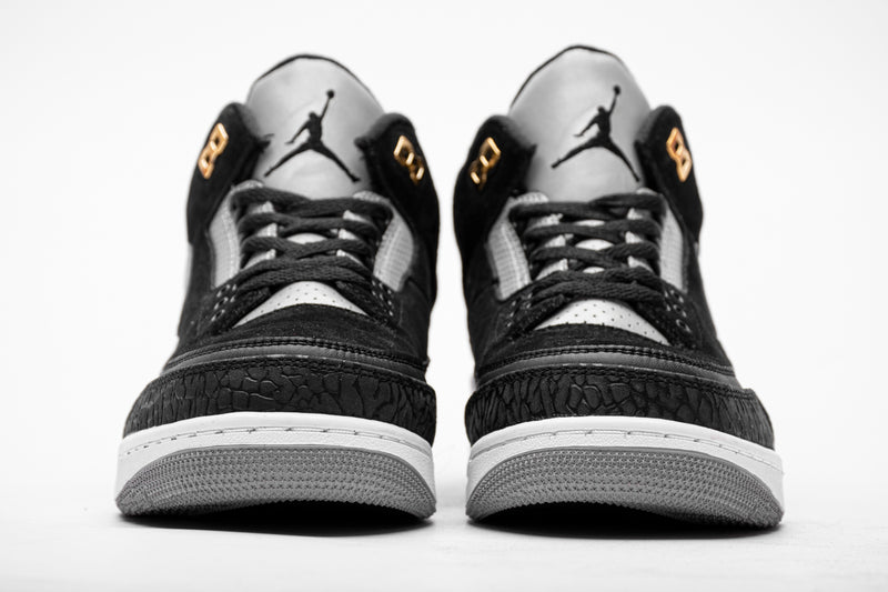 Air Jordan 3 Retro Tinker Black Cement Gold