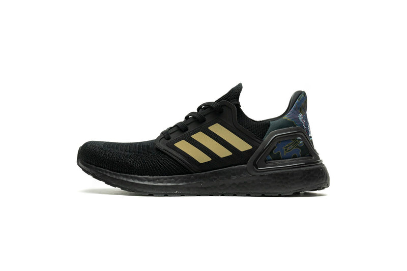 adidas Ultra BOOST 20 CONSORTIUM Black Metallic Gold Real Boost
