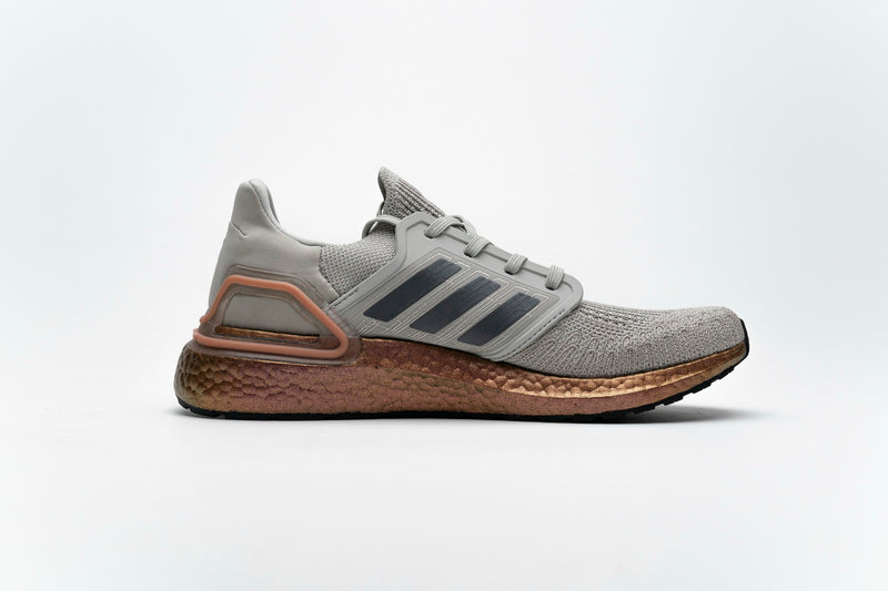 adidas Ultra BOOST 20 CONSORTIUM Metal Grey and Coral Real Boost